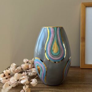 Vaso Sépia com grafismo